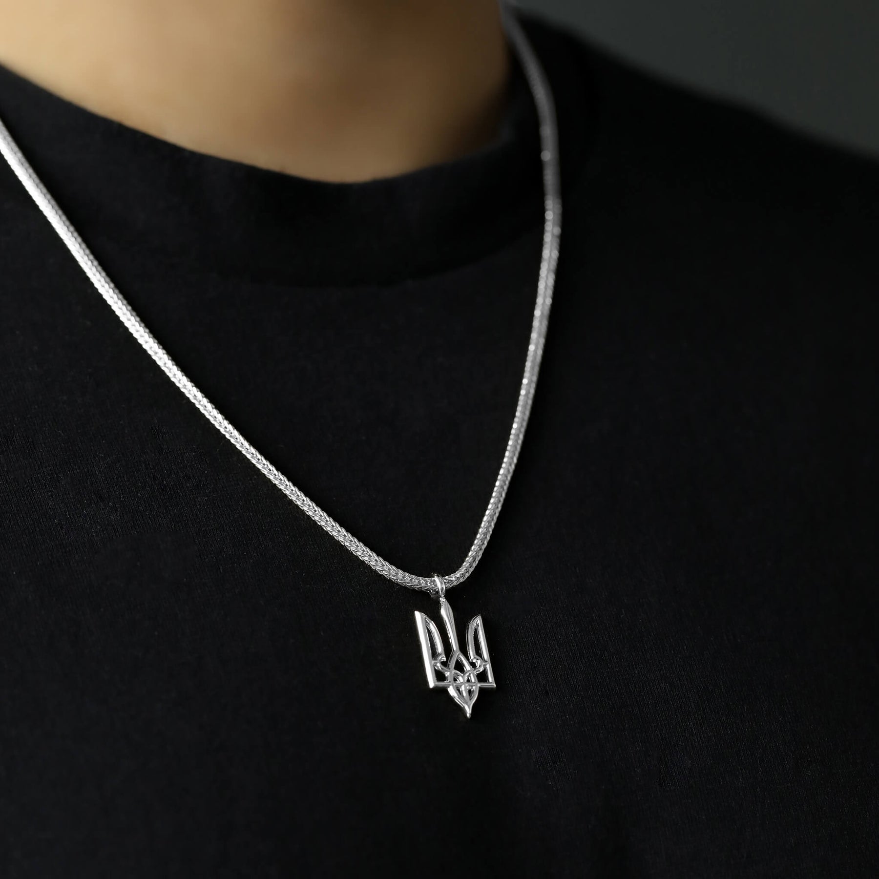 Ukrainian Trident Necklace | Men