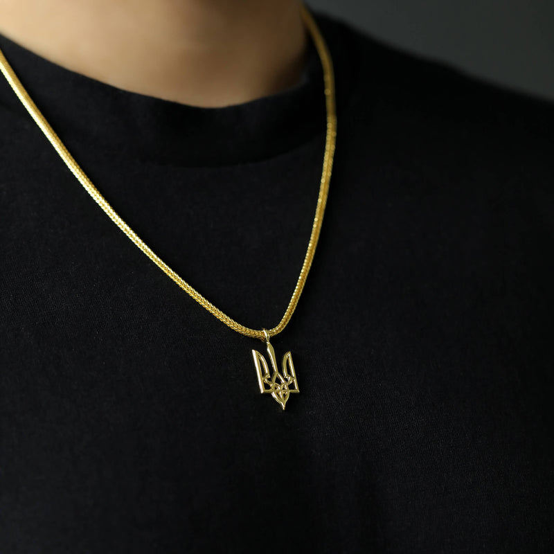 Ukrainian Trident Necklace | Men
