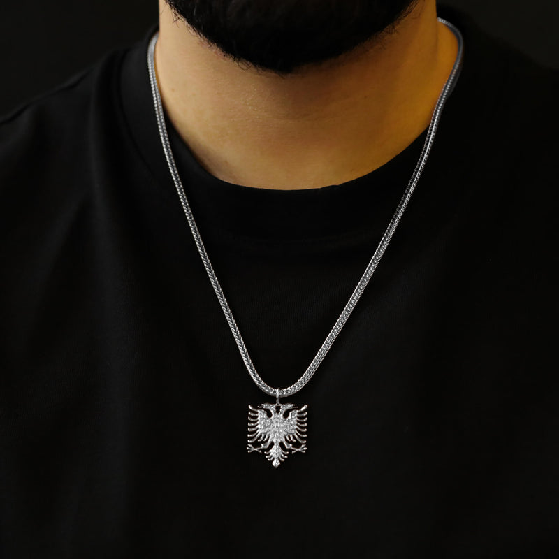 Albania Eagle Necklace V2 | Men - Stainless Steel