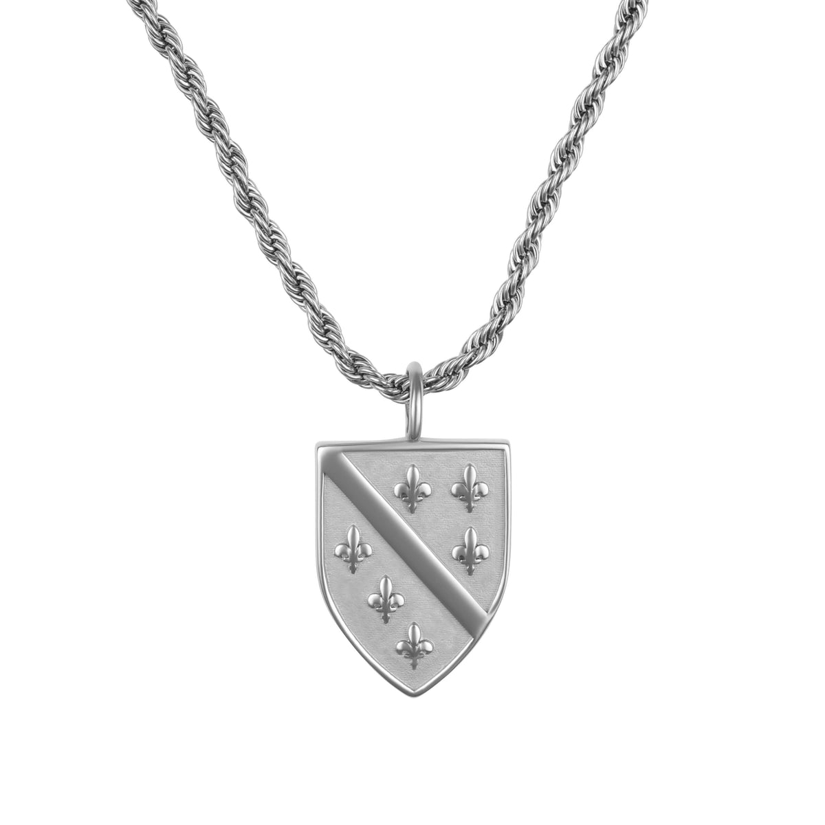 Bosnia Shield Necklace V2 | Men - Stainless Steel