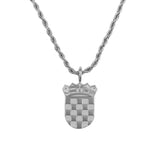 Croatia Shield Necklace V2 | Men - Stainless Steel