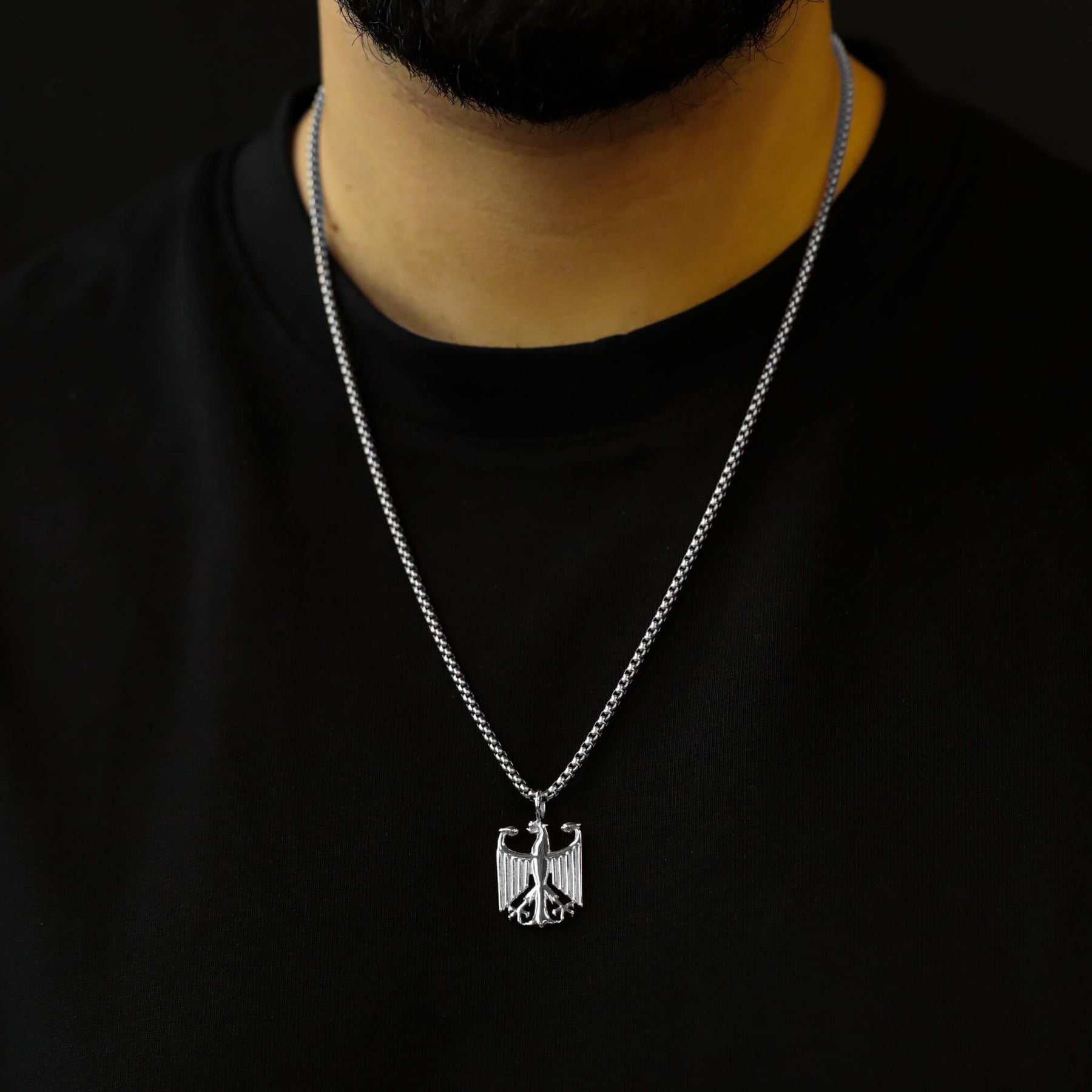 Germany Eagle Necklace V2 | Men - Stainless Steel