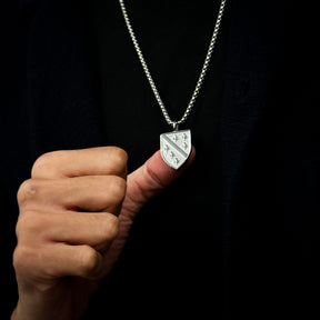 Bosnia Shield Necklace V2 | Men - Stainless Steel