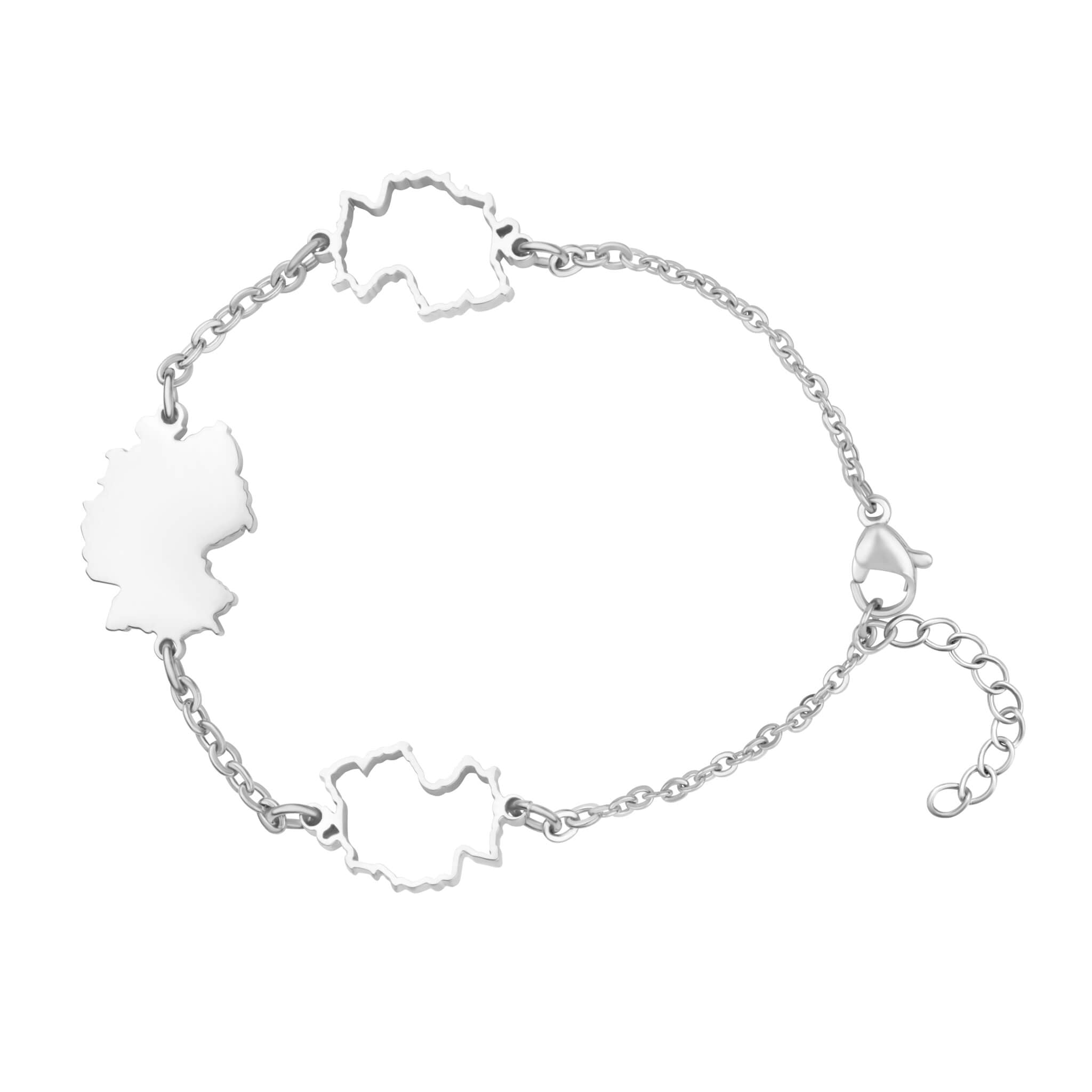 Bosnien Landkarten Armband – Unisex, Wasserfest, Verstellbar