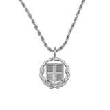 Greece Cross Necklace V2 | Men - Stainless Steel