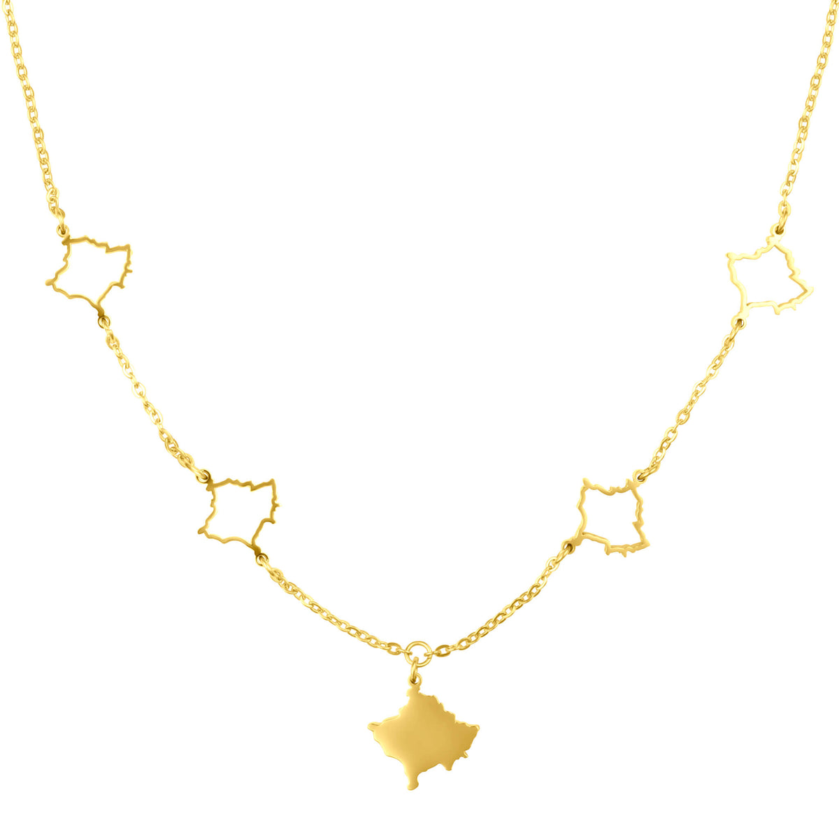 Kosovo 5-Map Necklace | Women