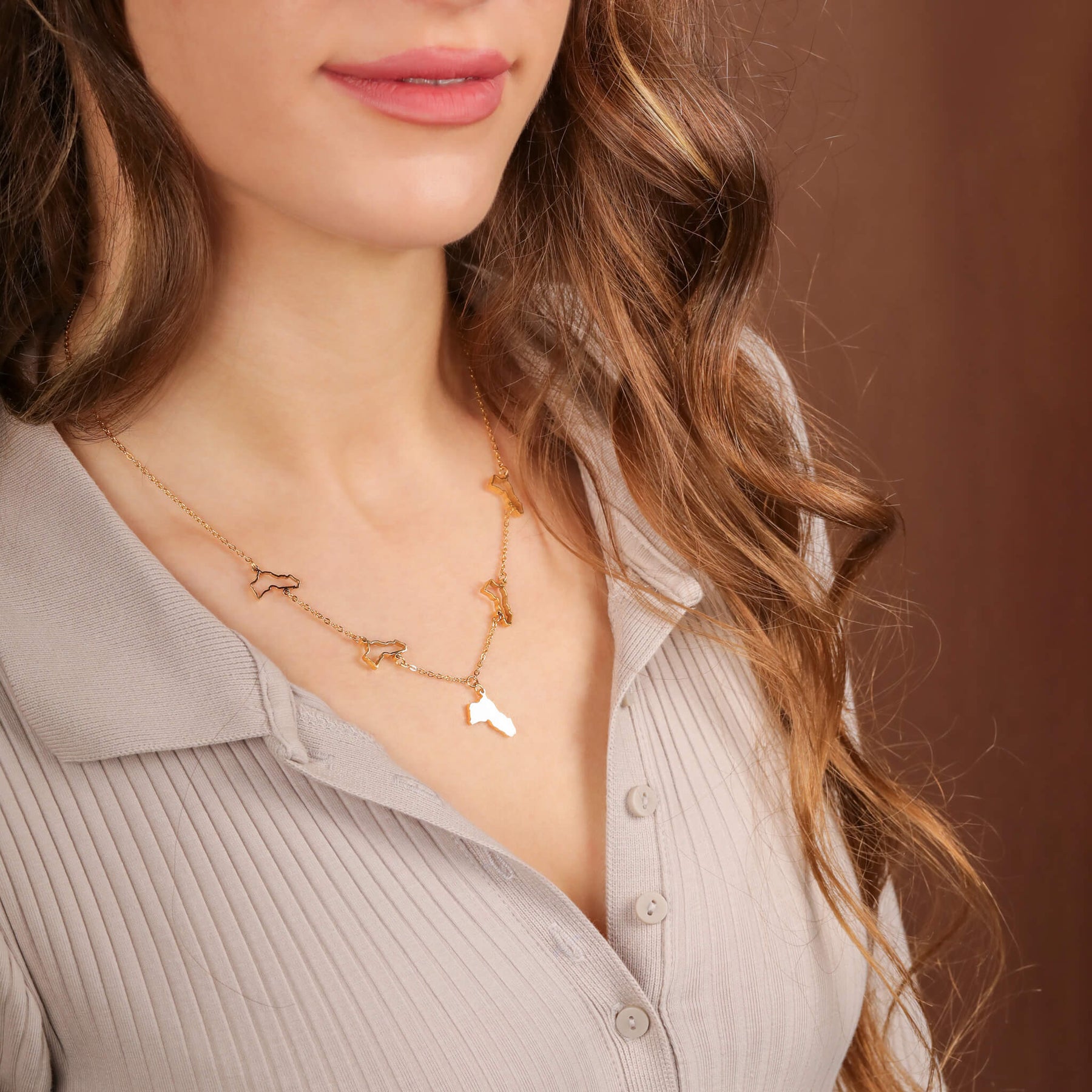 Kurdistan 5-Map Necklace | Women