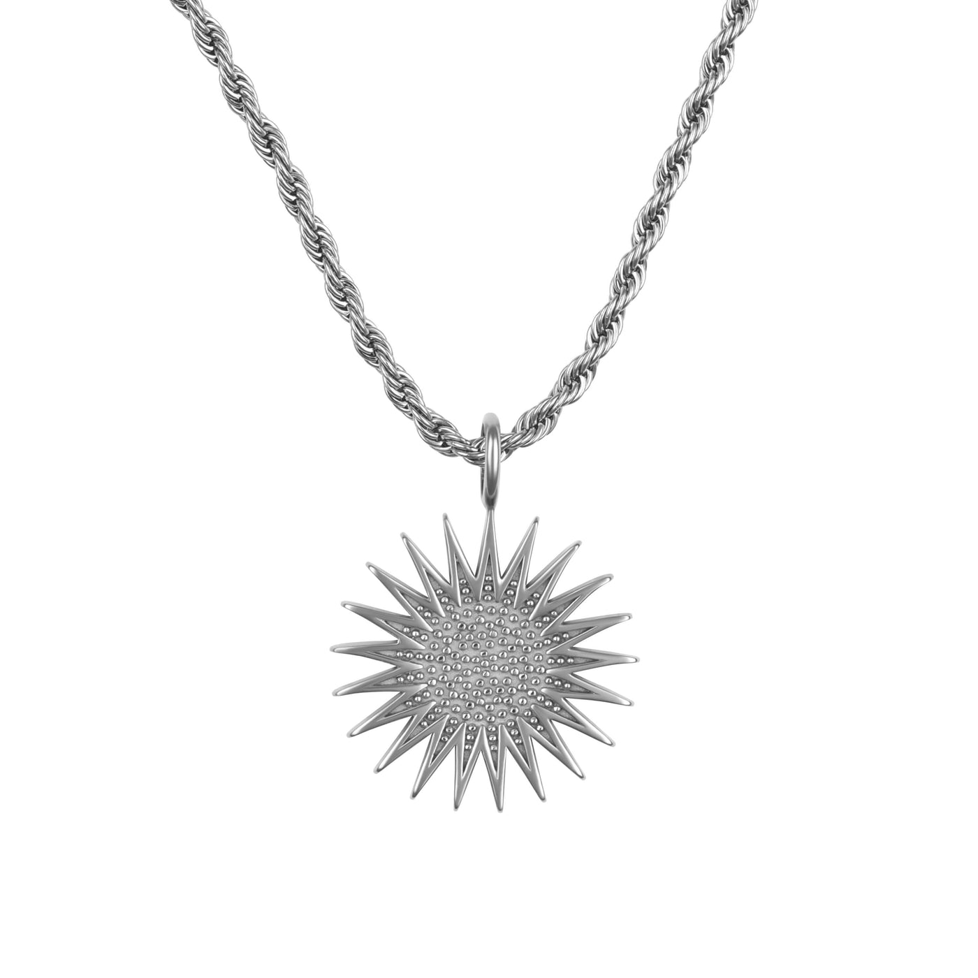 Kurdistan Sun Necklace V2 | Men - Stainless Steel