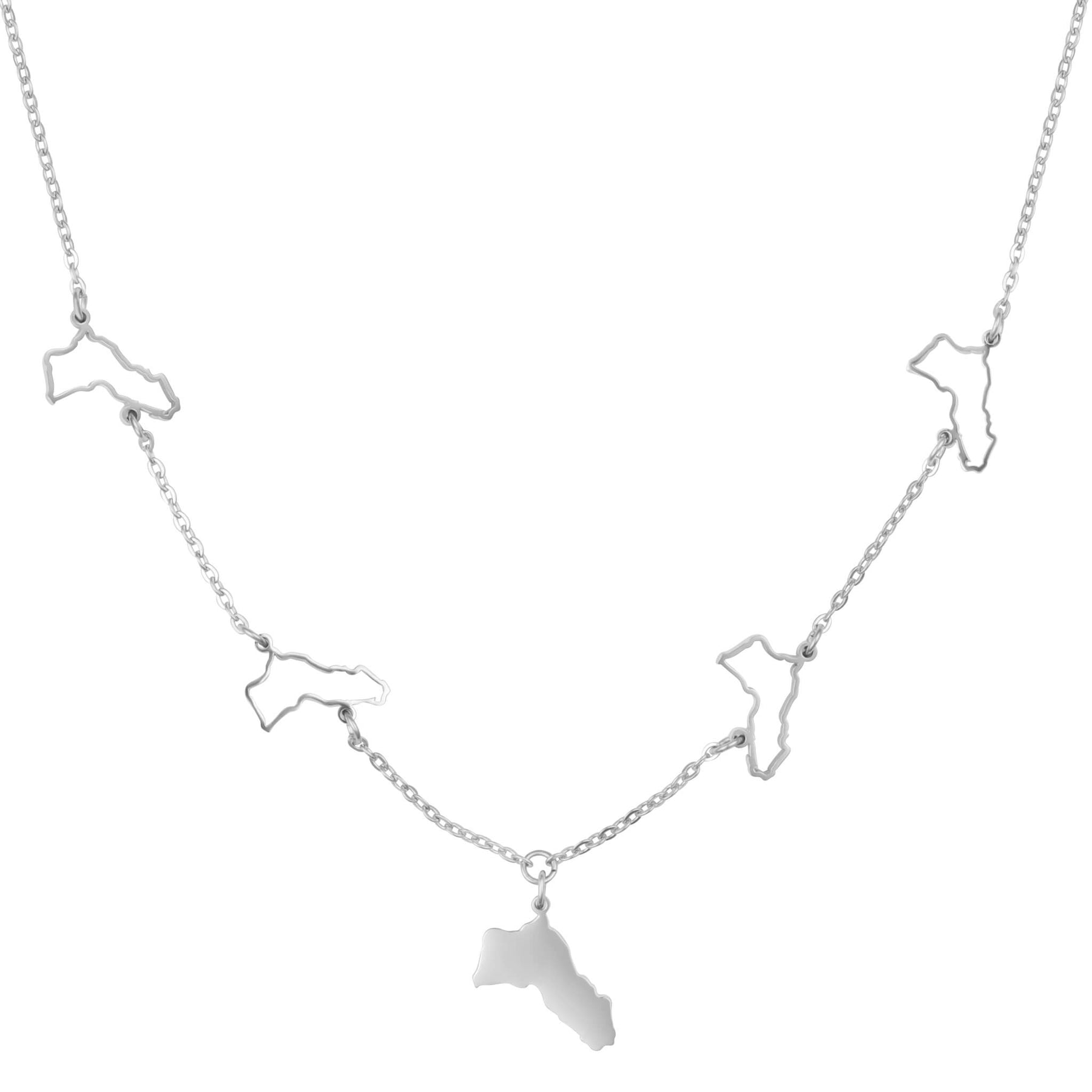 Kurdistan 5-Map Necklace | Women