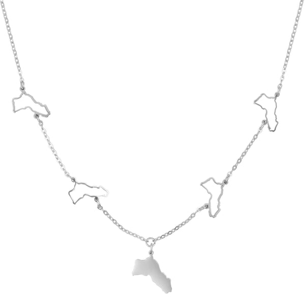 Kurdistan 5-Map Necklace | Women