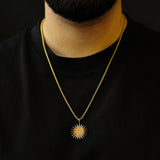 Kurdistan Sun Necklace V2 | Men - Stainless Steel