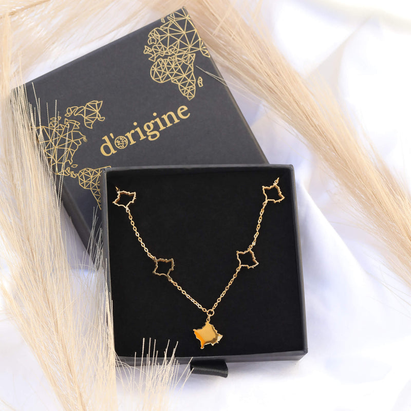 Kosovo 5-Map Necklace | Women