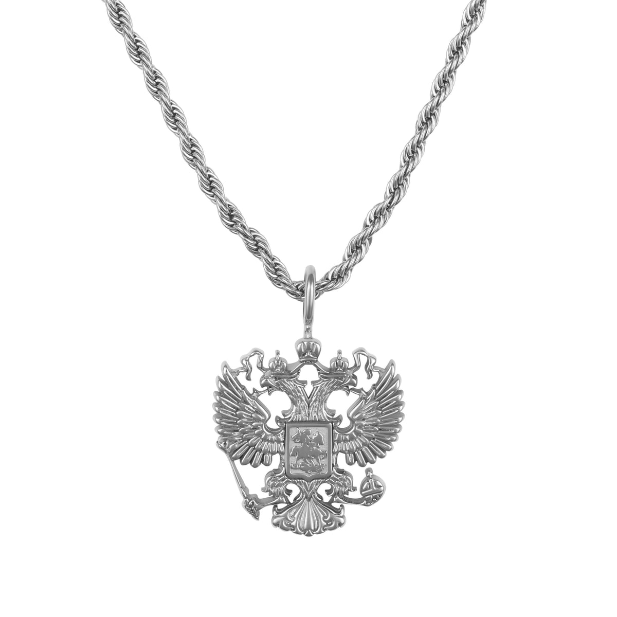 Russland Wappen Kette V2 | Herren - Edelstahl