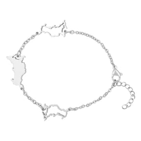 Russland Landkarten Armband | Unisex