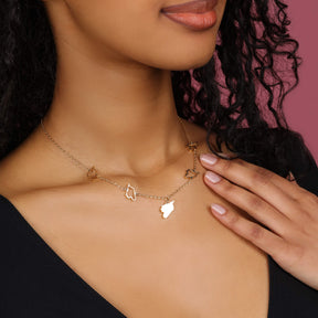 Syria 5-Map Necklace | Women