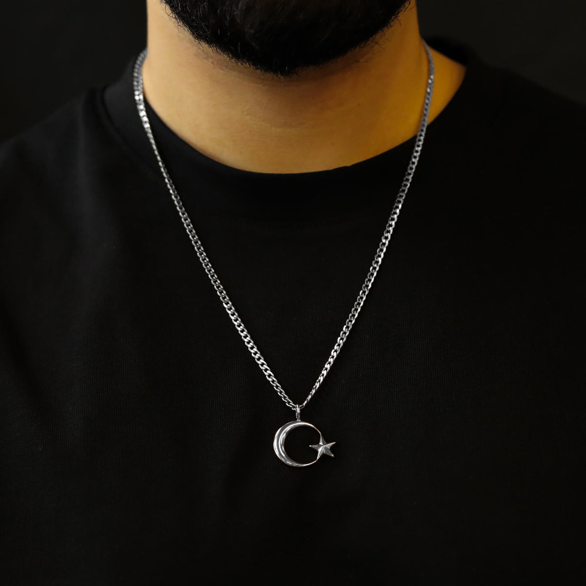 Turkey Ayyildiz Necklace V2 | Men - Stainless Steel