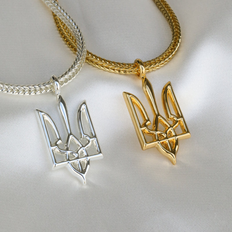 Ukrainian Trident Necklace | Men